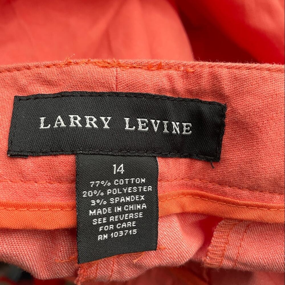 Larry Levine NWT French Orange Stretch Straight Leg Capri Pants - Size 14 (NWT) - Picture 10 of 10